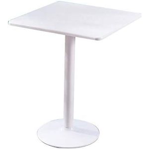 Prachtige salontafel, vierkante theetafel 60x60x74cm, onderhandelingstafel voor receptie, vrijetijdstafel voor balkon/tuin (kleur: G)