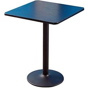 Prachtige salontafel, vierkante theetafel 60x60x74cm, onderhandelingstafel voor receptie, vrijetijdstafel voor balkon/tuin (kleur: D)