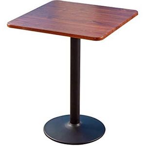 Prachtige salontafel, vierkante theetafel 60x60x74cm, onderhandelingstafel voor receptie, vrijetijdstafel voor balkon/tuin (kleur: A)