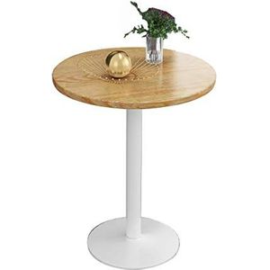 Prachtige salontafel, een kleine theetafel, een klein huis voor de ronde tafel, onderhandelingstafel voor de receptie, balkon/tuin-vrijetijdstafel (kleur: D, maat: 50 cm)