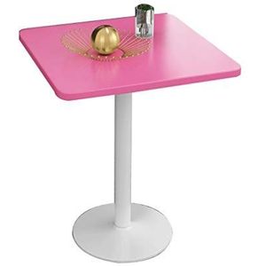 Prachtige salontafel, theetafel, een klein vierkant voor de huistafel, onderhandelingstafel voor de receptie, balkon/tuin-vrijetijdstafel (kleur: E, maat: 50 cm)