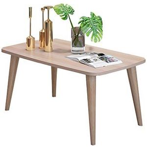 Exquisite Table, kleine eenvoudige salontafel, houten tafelpoten van massief, geschikt voor slaapkamer/woonkamer, een kleine tafel van de multifunctionele (Kleur: C)