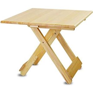 Prachtige klaptafel, multifunctionele grenen tafel voor huishoudelijk gebruik, vierkante eettafel in de keuken, kleine salontafel op het balkon, bureau/bureau (afmetingen: 80x80x56cm)
