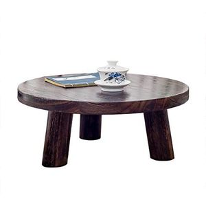 Prachtige tafel, Japanse stijl Kirimaru kleine salontafel, vierkante tafel theetafel, eenvoudige erkers lage tafel (Kleur: A, Maat: 40X21CM)