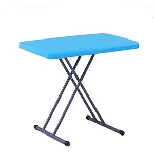 Prachtige klaptafel, een klein vierkant van de salontafel, in hoogte verstelbaar, klein kantoor/onderzoek voor tafel gemaakt van draagbaar plastic (kleur: F, maat: 76x50x38-75cm)