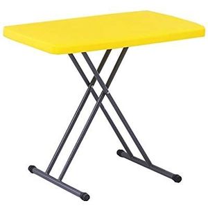 Prachtige klaptafel, een klein vierkant van de salontafel, in hoogte verstelbaar, klein kantoor/onderzoek voor tafel gemaakt van draagbaar plastic (Kleur: G, Maat: 76x50x38-75cm)