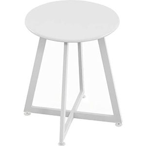 Prachtige salontafel, ronde bijzettafel Stevige metalen bartafel Nordic bijzettafel met antislipvoeten voor woonkamer, eetkamer en café (afmetingen: 40,5 * 40,5 * 49,5 cm, kleur: A)