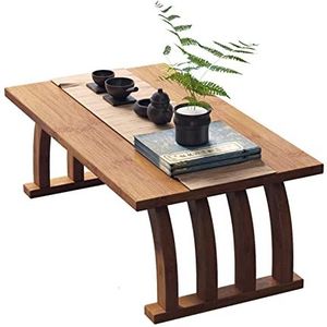 Prachtige salontafel, bank bijzettafel rechthoekige theetafel massief houten lage tafel voor woonkamer, thuiskantoor laptoptafels voor koffie en snacks, 60/70/80cm (afmetingen: 60 * 37 * 31CM, kleur: