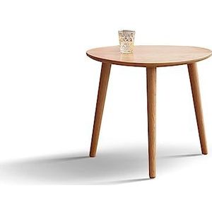 Prachtige salontafel, set van 2 houten ovale tafels, stapelbare banktafels, nestbare bijzettafel, ruimtebesparende tafel voor de woonkamer, eenvoudig te monteren (afmetingen: 50 * 34 * 45 cm, kleur: A