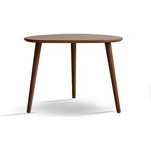 Prachtige salontafel, set van 2 houten ovale tafels, stapelbare banktafels, nestbare bijzettafel, ruimtebesparende tafel voor de woonkamer, eenvoudig te monteren (afmetingen: 85 * 58 * 40 cm, kleur: B