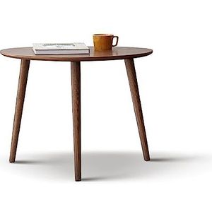 Prachtige salontafel, set van 2 houten ovale tafels, stapelbare banktafels, nestbare bijzettafel, ruimtebesparende tafel voor de woonkamer, eenvoudig te monteren (afmetingen: 65 * 44,5 * 50 cm, kleur: