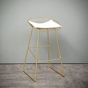 Luxe barkruk, tegenkrukken met rugleuning, modern gestoffeerd kussen barkrukken stoel met metalen frame voor keuken dineren café binnen