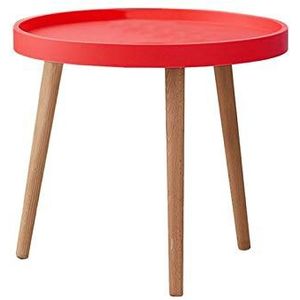 Exquise CS-Qing-Desk houten pallettafel, kleine ronde tafel voor thuis, meerdere kleuren woonkamer bank bijzettafel appartement balkon vrije tijd salontafel (afmetingen: 50 * 50 * 40CM, kleur: G)