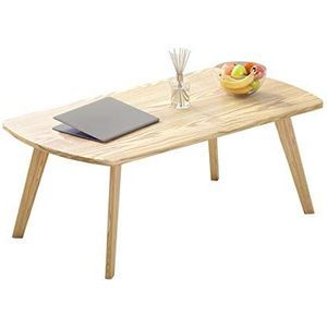 Prachtige CS-Qing-Desk Thuiskantoor, Houten Grote Eettafel Appartement Woonkamer Keuken Ontbijttafel Midden Salontafel (Afmetingen: 100 * 50 * 45CM, Kleur: B)