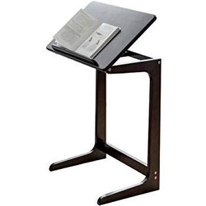 Prachtige laptoptafel, opklapbare computertafel, C-vormige houten tafel, bankbijzettafel voor kleine ruimte, woonkamer, slaapkamer, ruimtebesparende salontafel (afmetingen: 55 * 35 * 65 cm, kleur: B)