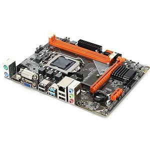 M-ATX Desktop Moederbord, Intel B75 LGA 1155 Gaming Moederbord met M.2 NVME/SATA Slot, Dual Channels DDR3/Voeding 3+1 Mode, VGA/DVI/HDML, I7 Processor