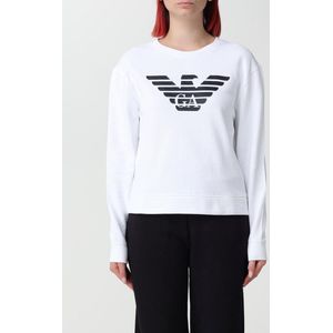 Emporio Armani - Sweatshirt - Wit - 100% Katoen - Iconisch Adelaarslogo