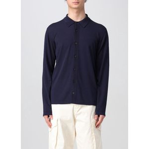 Roberto Collina, Heren, Truien, Blauw, Maat: XL Wol,