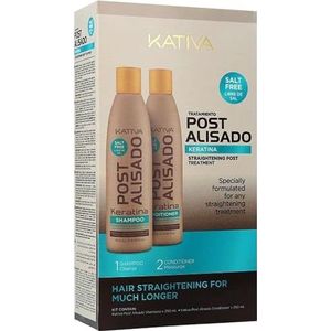 Shampoo en Conditioner Keratin Kit Kativa Post Alisado (2 uds)