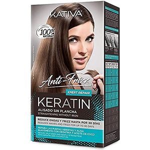 Haarstijlbehandeling Keratin Anti-frizz Post Kativa (3 pcs)