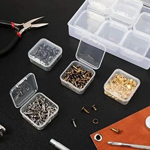 15 stuks kleine opbergdozen, kunststof met deksel (2 stuks)