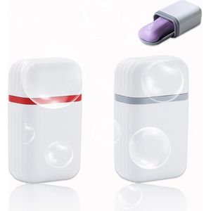 2 stuks zeepbakjes voor op reis, draagbare lekvrije zeepbakje, lekvrij, voor op reis, vaste shampoo en douchegel, zeepbakje, grijs en rood