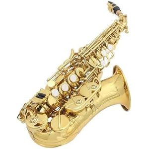 saxofoon kit Bb-treble Saxofoon Goud Voor Beginners Volwassenen Sax Met Doos Rieten Riem Borstel Handschoenen Accessoires