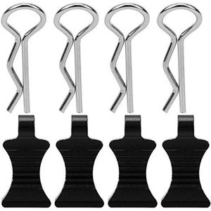 RC Body Shell Bevestigingsbeugel, Body Shell Clip Pin Draagbare Professionele Vervanging Accessoire Glad Oppervlak voor Game Competitie(zwart)