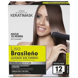 Be natural Plife Keratimask Kit Liso Brasileño  ( Kit Retail ) 240 ml