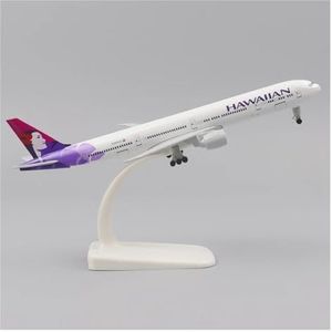 Vintage klassiekers vliegtuigen Vliegtuigmodel 20 cm 1: 400 Nieuw-Zeeland Boeing777 metalen replica met landingsgestel luchtvaartgeschenk (Kleur : Hawaii)