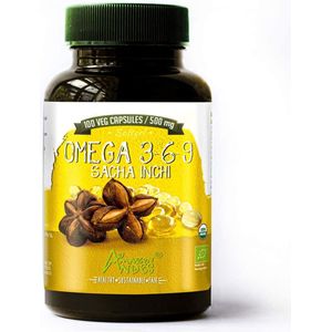 Amazon Andes Sacha Inchi Capsules - Vegan - Omega 3, 6 & 9 - 1000mg - 60 Softgel Caps - Rich in Essential Fatty Acids for Heart & Brain Health