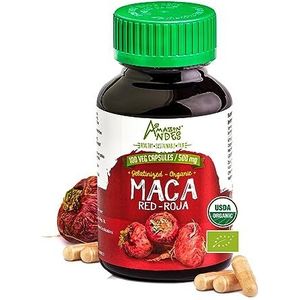 Amazon Andes- Rode Maca Capsules- 100 st - 500mg -Organic