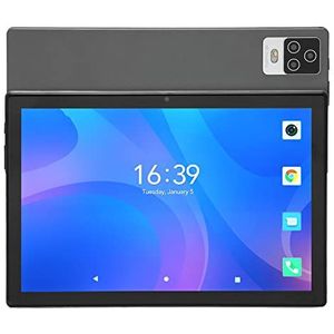 10,1 Inch Tablet-pc, Tablet Lange Batterijduur 1600 W Achteruitrijcamera Ultraslank HD-aanraakscherm 12 GB RAM 256 GB ROM voor Entertainment voor Werk (Zilver)