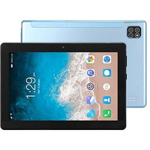 HD Tablet, 6GB RAM 128GB ROM Smart Tablet IPS 8 Inch Touchscreen Octa Core CPU Voorkant 800w Achterkant 2000w voor Entertainment (Blauw)