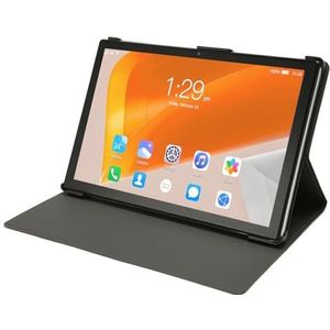 Smart Tablet, 5G WiFi Zilver Tablet 10,1 Inch FHD Scherm voor Kantoor (EU-stekker)