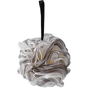 Bad douche Loofah Spons, zachte exfoliërende douche Lufa voor zijdezachte huid, bad spons poef body wash scrubber voor dames en heren grijs