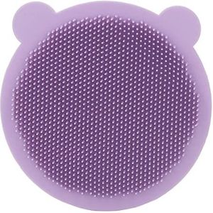 scrubber, Zachte Massage-elastische Babybadborstel voor Thuisreizen (Purper)