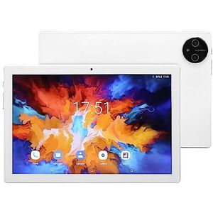 10,1-inch Tablet, 5G WiFi RGB-muis 4G LTE-tablet met Magnetische Hoes voor 11 voor Entertainment (Wit)