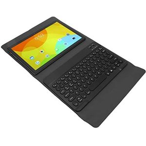10.1 Inch Tablet Octa Core Processor 12 GB RAM 256 GB ROM 2 in 1 EU Plug 100-240 V Ondersteuning 4G Bellen Tablet PC 1920x1200 IPS voor Lezen (Grijs)