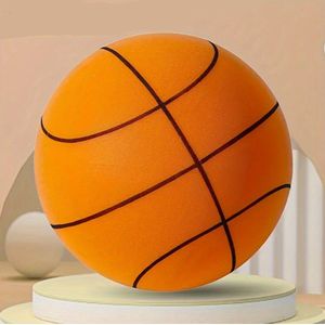 Stille Basketbal - Foam Ball - Zachte Bal - Geluidloos - Geschikt voor Indoorspel - 21CM - Sport - Voorkomt Krassen - Oranje