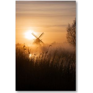 Noordermolen 2020 - Foto op Plexiglas 40x60