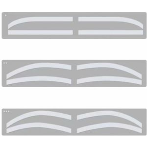Transparante Airbrush Brow Stickers A | 6 paar