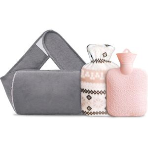 Warmwaterkruik Rubberen Hot Bag Hot Bag Rubberen Hot Bag met zachte pluche Hand Taille Warmer Cover Hot Bag voor nek en schouder, rug, benen, taille Warm
