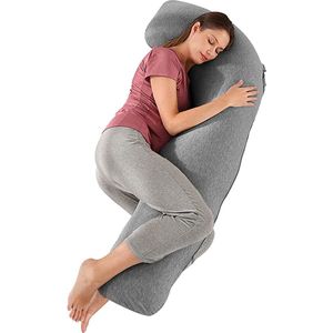 Zwangerschapskussen / Pregnancy Pillow - Breastfeeding Baby & Full Body for Sleeping \ Voedingskussen - Zijslaapkussen - Lichaamskussen - Body Pillow