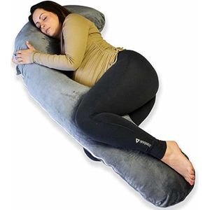Zwangerschapskussen / Pregnancy Pillow - Breastfeeding Baby & Full Body for Sleeping \ Voedingskussen - Zijslaapkussen - Lichaamskussen - Body Pillow