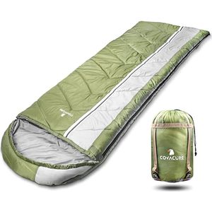 slaapzak / Premium Slaapzak Volwassenen & Kinderen - Warme 3-4 Seizoenen, Waterdichte Lichtgewicht Slaapzak voor Mannen, Vrouwen, Kamperen, Festivals & Buitenshuis met Compressiezak