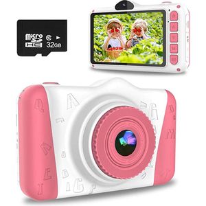 Kindercamera, digitale camera-afdrukcamera - fotocamera - Perfect cadeau, educatief speelgoed en creatief doe-het-zelf werk