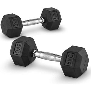Dumbbell Set / voor heren Dames Workout Fitness Training Gewichtheffen, voor thuisgymnastiek 2x 5 kg