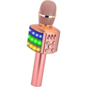 BONAOK Kinder Microfoon - Multi-colour Dance Light - 4-in-1 Karaoke