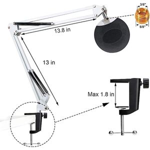 microfoon arm / Microfoon Boom Arm Mic Stand Verstelbare / Microphone Boom Arm Mic Stand Adjustable - microfoon stand